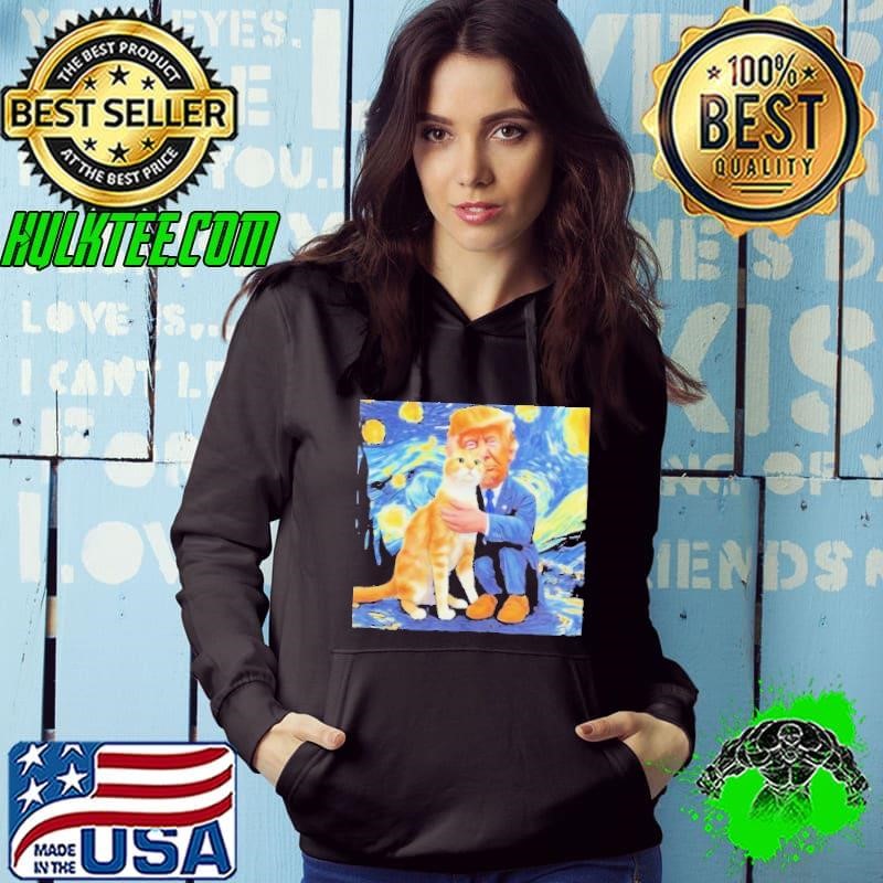 Donald Trump And Cat Art Hoodie