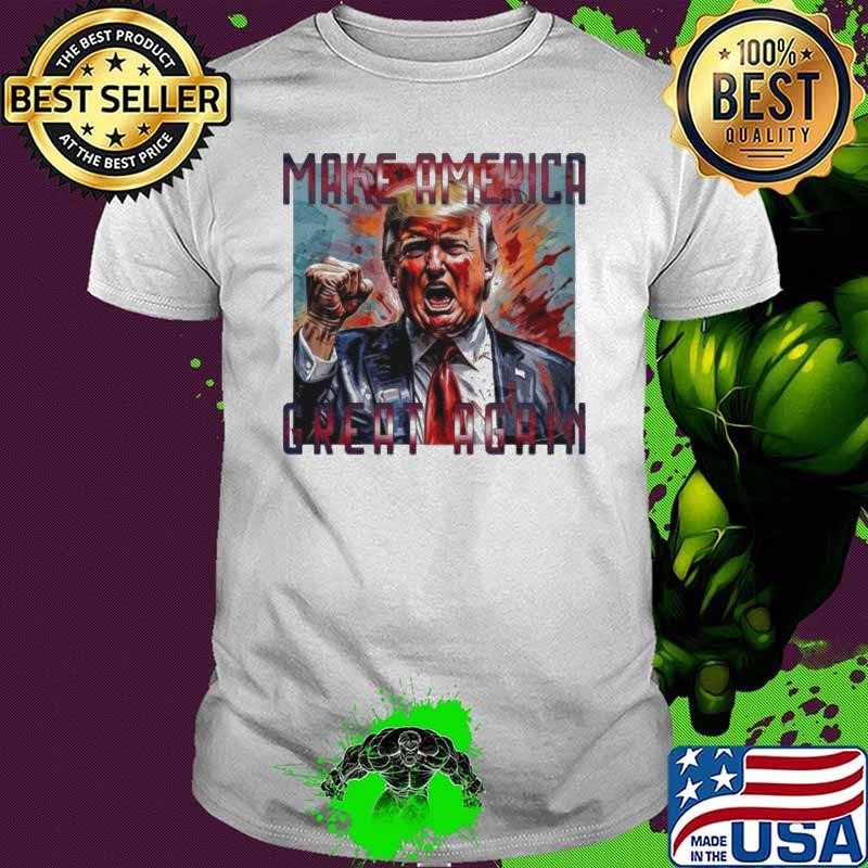 Donald Trump Make America Great Again Trump Watercolor Shirt
