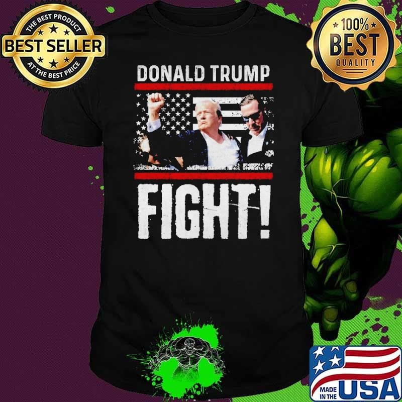 Donald Trump fist Shirt american flagTee Trump Fight Shirt
