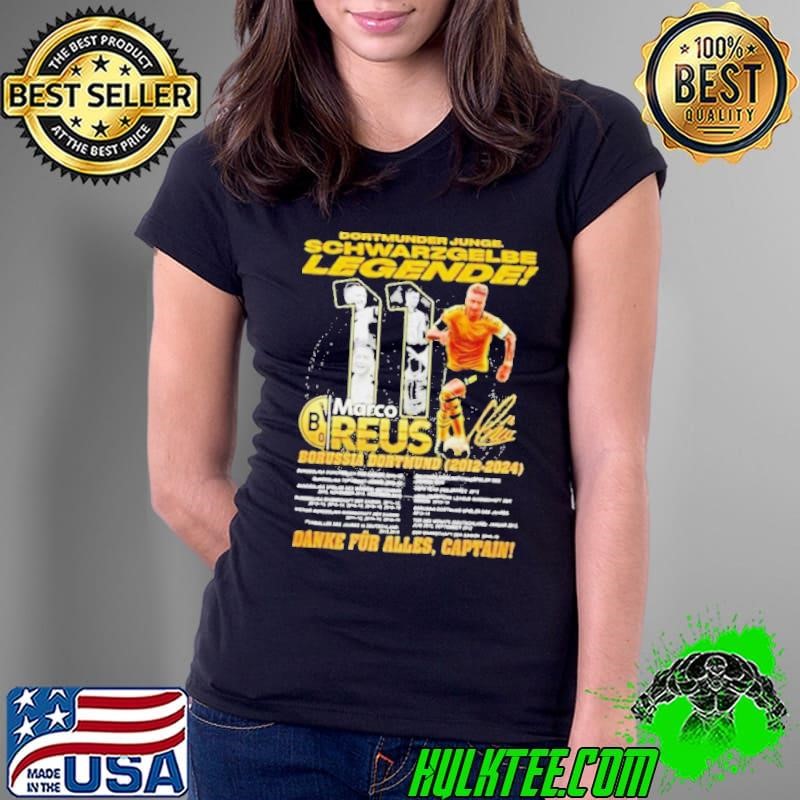 Dortmunder Junge Schwarzgelbe Legende Marco Reus 2012-2024 Signature Ladies Tee