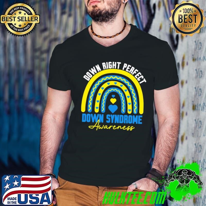 Down Syndrome Awareness Inspirational Down Syndrome Month Rainbow T-Shirt