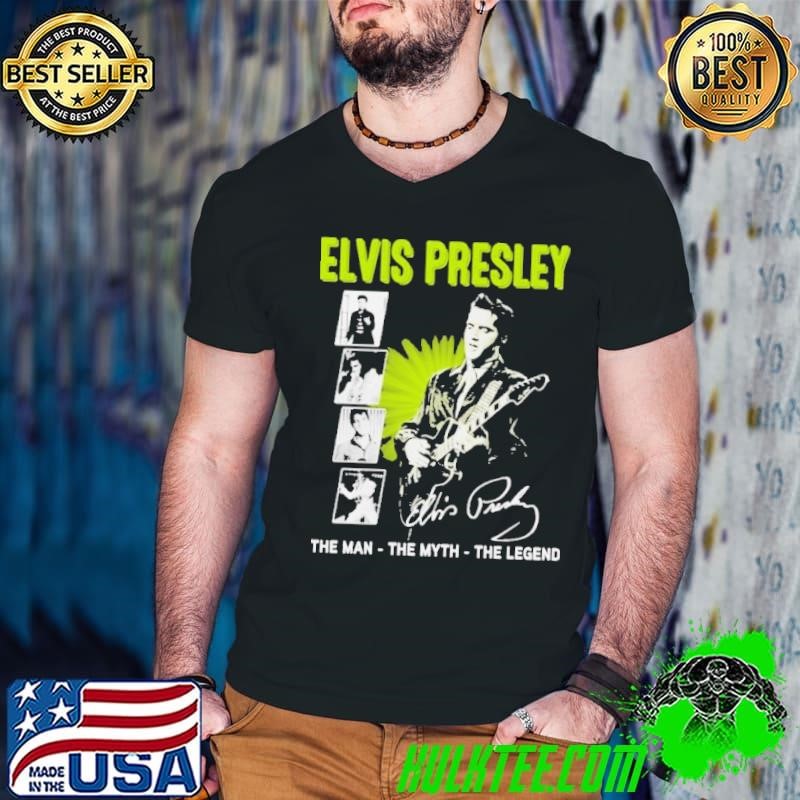 Elvis Presley The Man The Myth The Legend Signature Guys V Neck