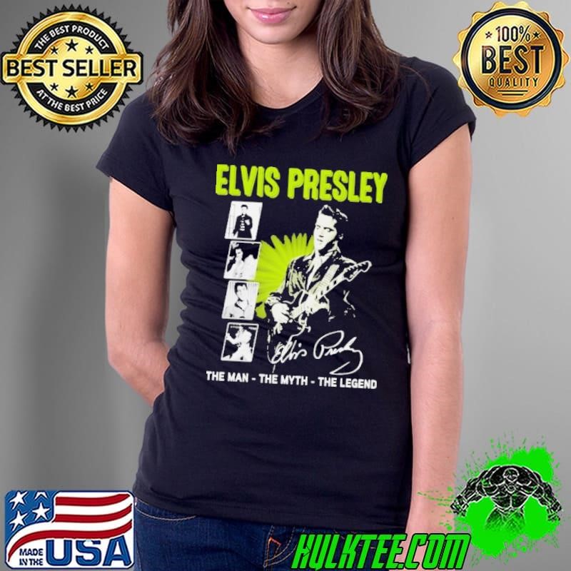 Elvis Presley The Man The Myth The Legend Signature Ladies Tee