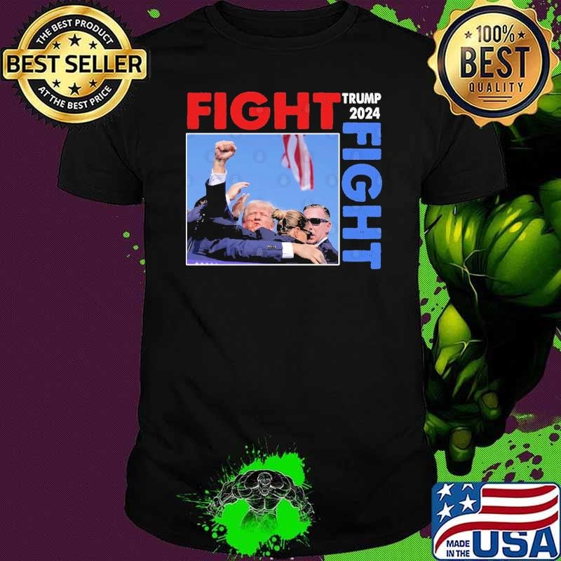 FIght Fight Fight Trump 2024 Election Flag T-Shirt