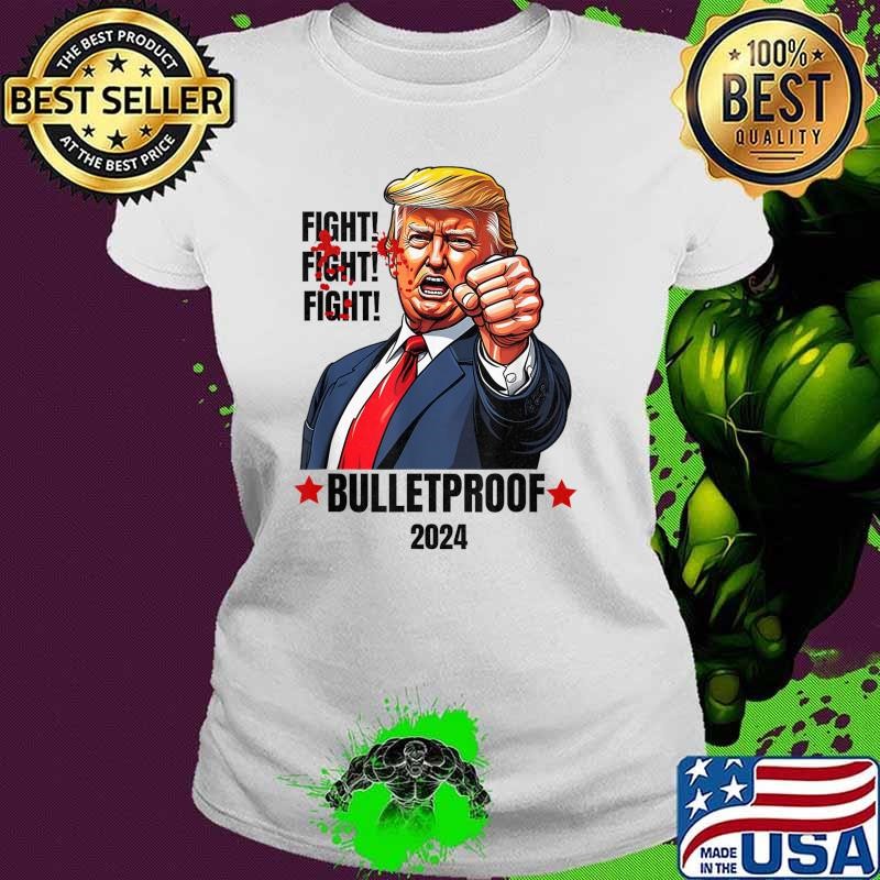 Fight Fight Fight Bulletproof Bloody Ear Bleeding Butler PA Trump T-Shirt