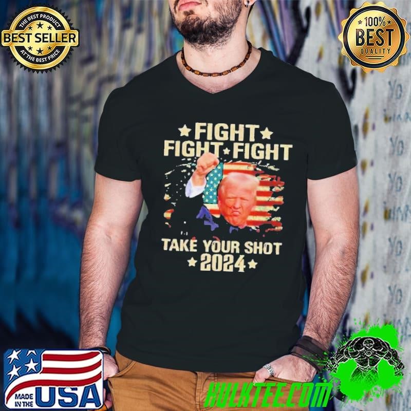 Fight Fight Fight Take Your Shot 2024 Bulletproof Guys V Neck
