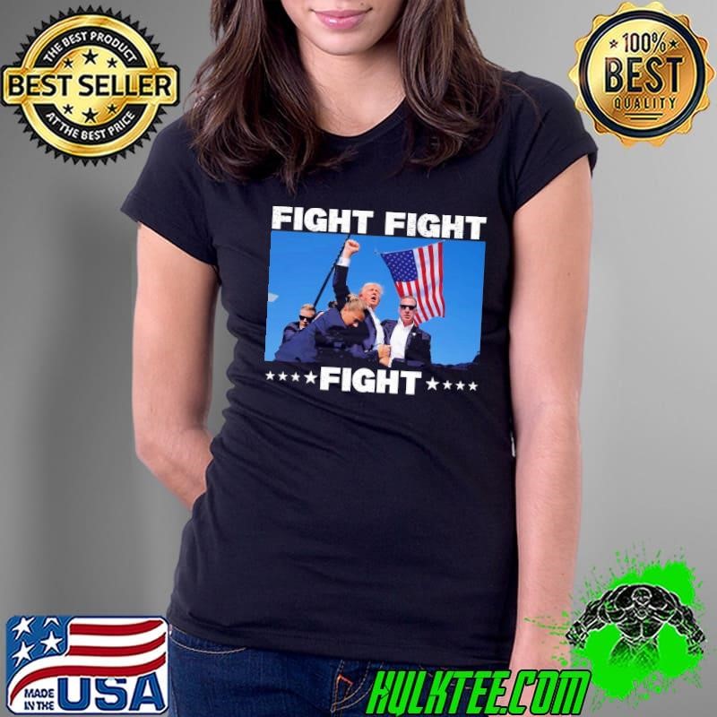 Fight fight fight donald trump president stars election 2024 T-Shirt
