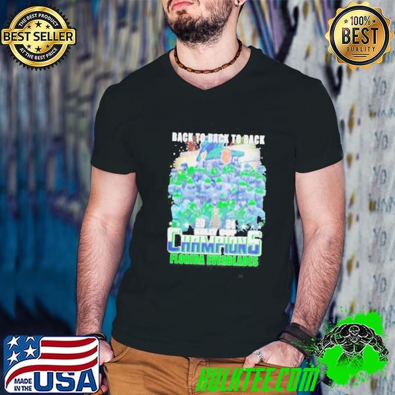 Florida Everblades Back To Back To Back 2024 Kelly Cup Champions Shirt