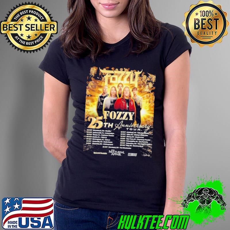 Fozzy Band Will Be Kicking Off 25-year Anniversary Celebration With Their 25th Anniversary Tour In The Usa Poster shirt