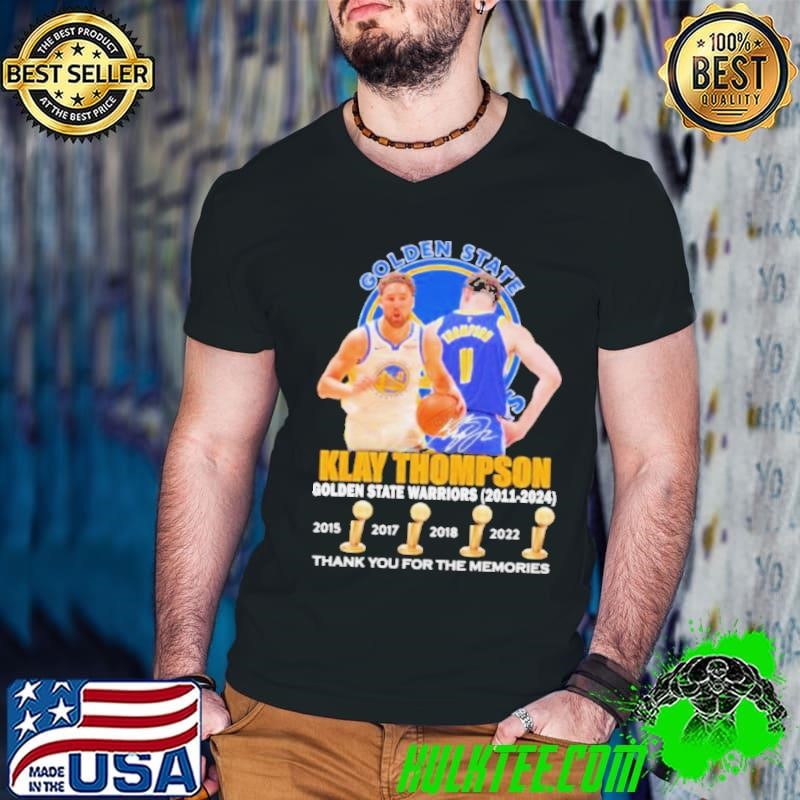 Golden State Warriors Klay Thompson 2011-2024 Thank You For The Memories shirt