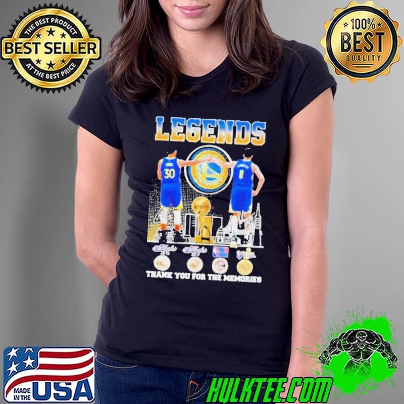 Golden State Warriors Stephen Curry – Klay Thompson Signature Thank You For The Memories Shirt