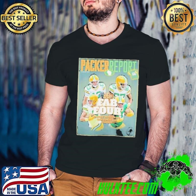 Green Bay Packers The Fab Four Packer Report Cover Shirt