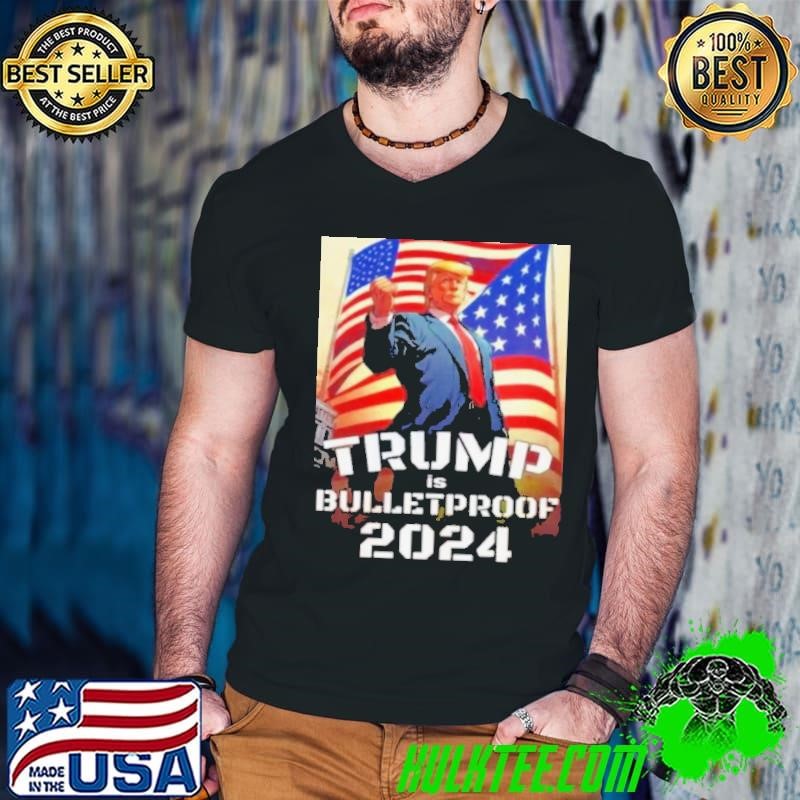 Hot Trump Is BulletProof Trump Shooting Guys V Neck