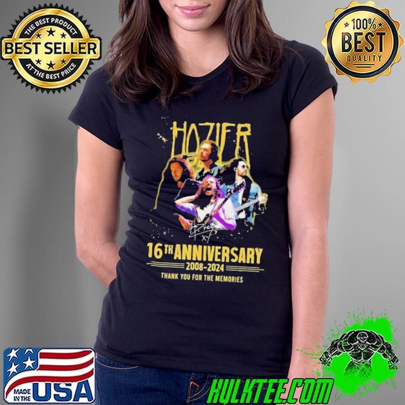 Hozier 16th Anniversary 2008-2024 Thank You For The Memories Signature shirt