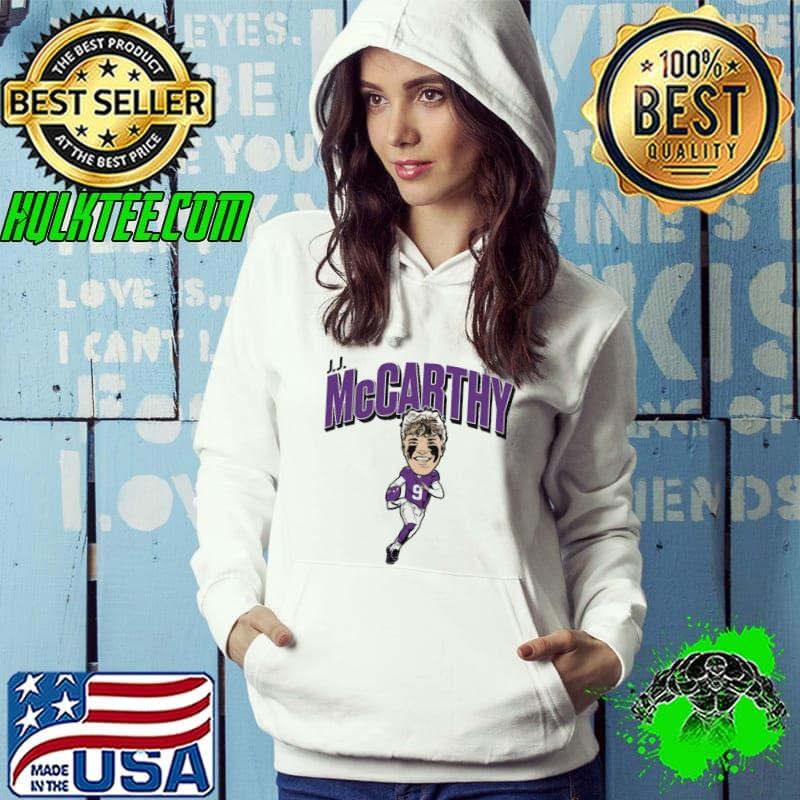 J.J. Mccarthy Caricature American football quarterback Hoodie