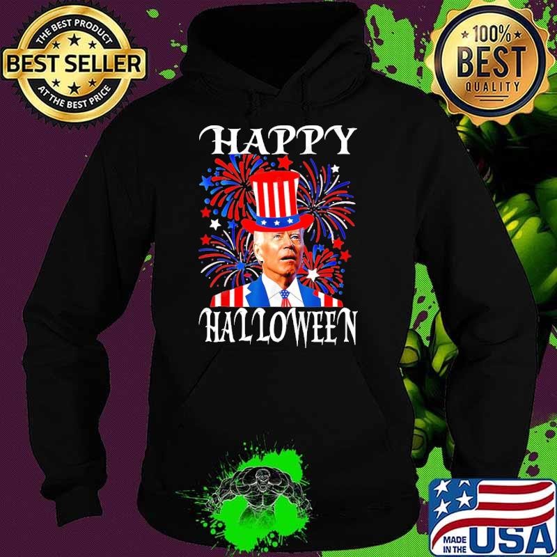 Joe Biden Happy Halloween Fireworks 4th Of July Hoodie