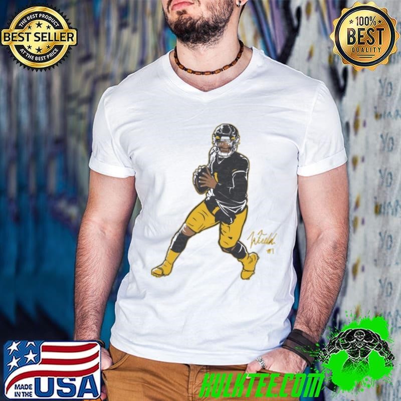 Justin Fields Pittsburgh Superstar Pose American football quarterback T-Shirt