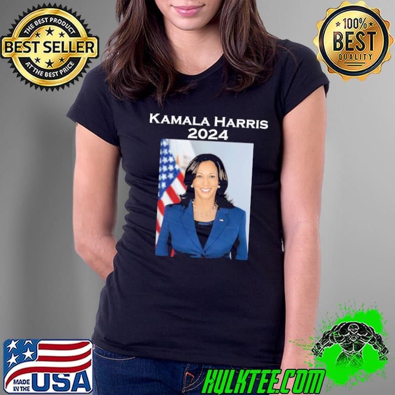 Kamala Harris 2024 For President American Flag Election T-Shirt