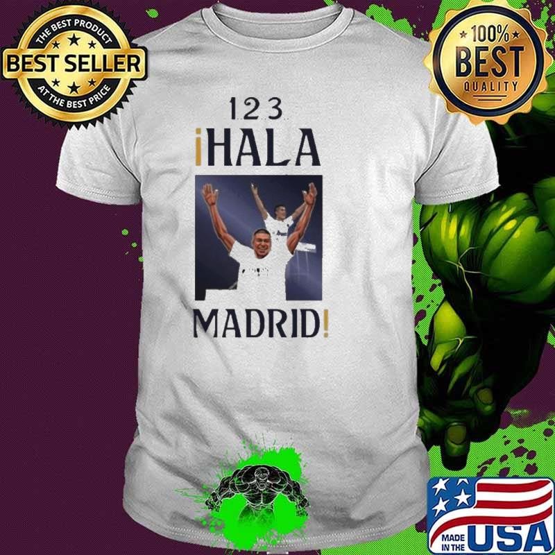 Kylian Mbappe 123 Hala Madrid Shirt