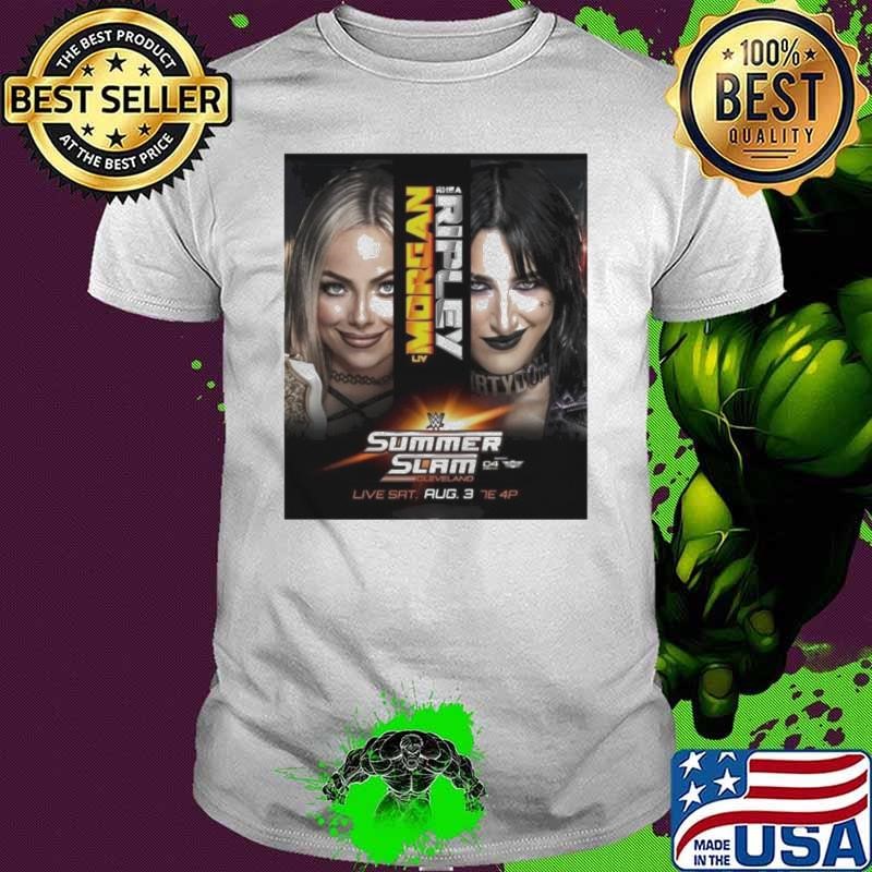 Liv Morgan Vs Rhea Ripley At Summerslam Poster Shirt