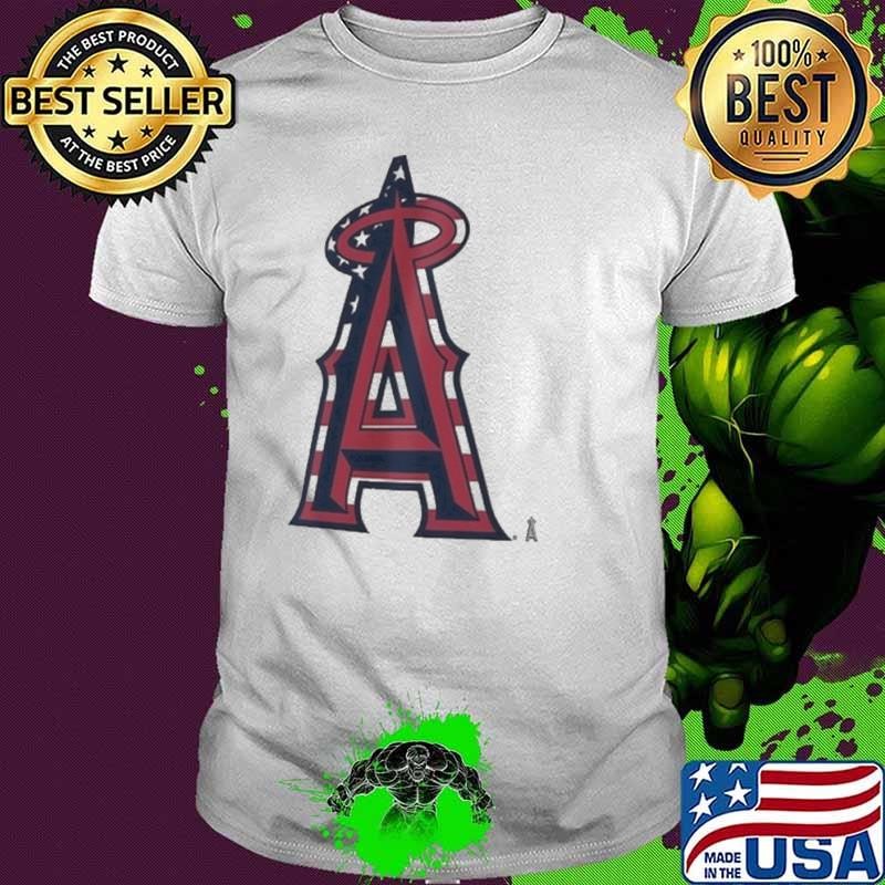 Los Angeles Angels Logo 4th Of July Flag shirt