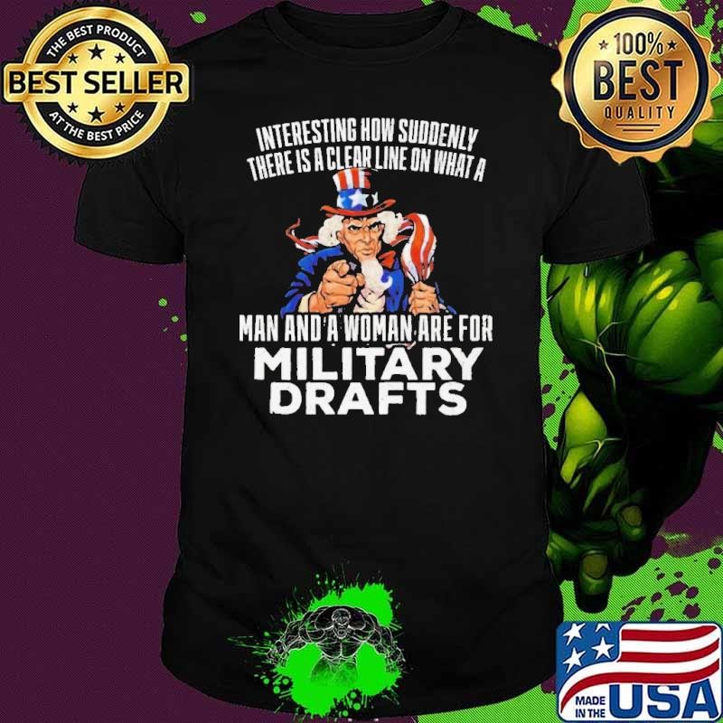 Man And Woman Are For Military Drafts shirt