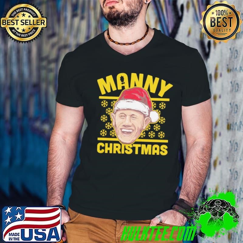 Manny Machado Christmas Santa Hat American professional baseball third baseman T-Shirt