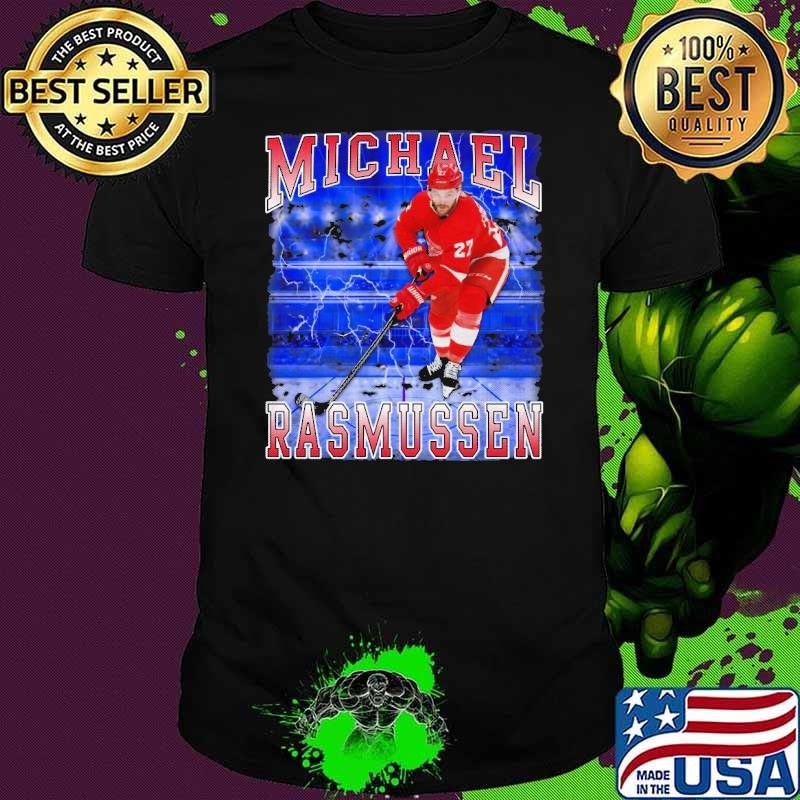 Michael Rasmussen Canadian professional ice hockey centre Detroit Red Wings T-Shirt