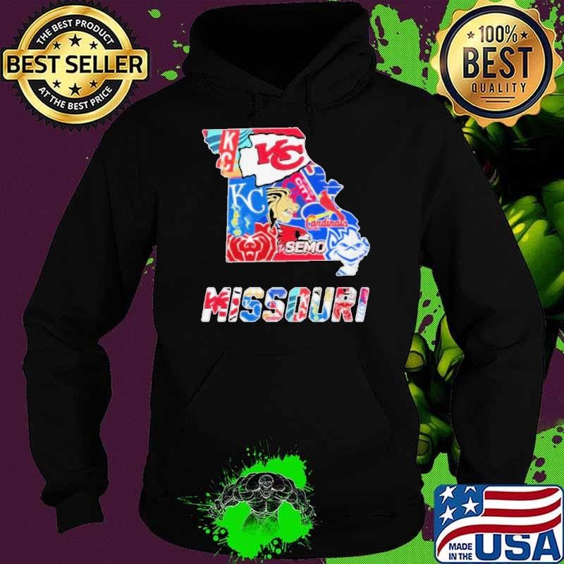 Missouri Map Sports Teams Logo Shirt