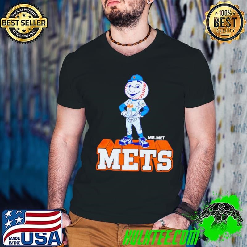Mr Met New York Mets Baseball mascot Guys V Neck