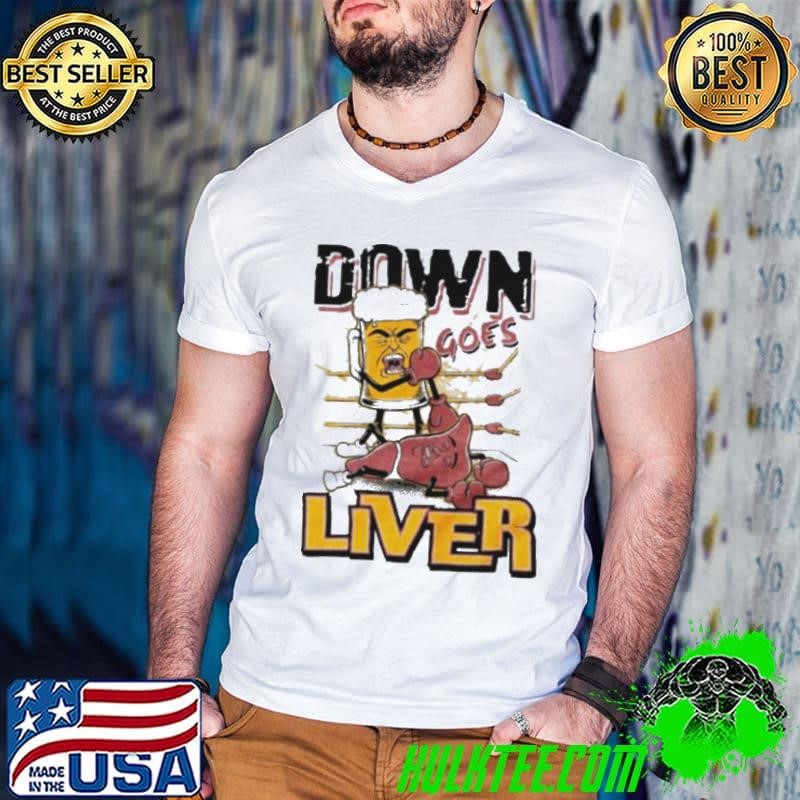 Mu-HAMMERED ALI Down Goes Liver Guys V Neck