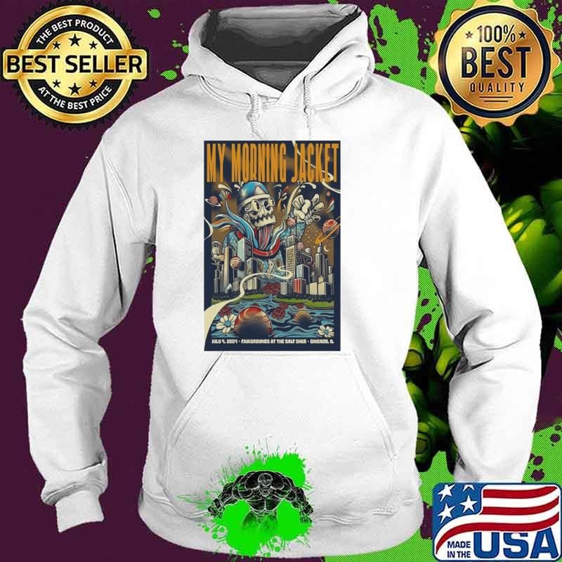 My Morning Jacket July 4 2024 The Salt Shed Chicago IL Poster Hoodie