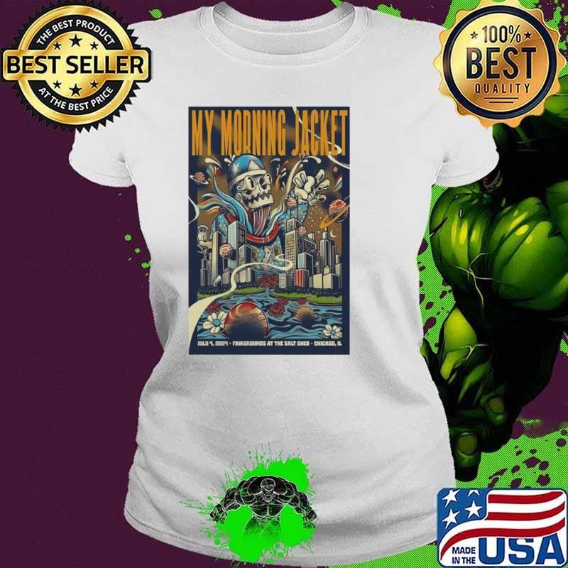 My Morning Jacket July 4 2024 The Salt Shed Chicago IL Poster Ladies tee