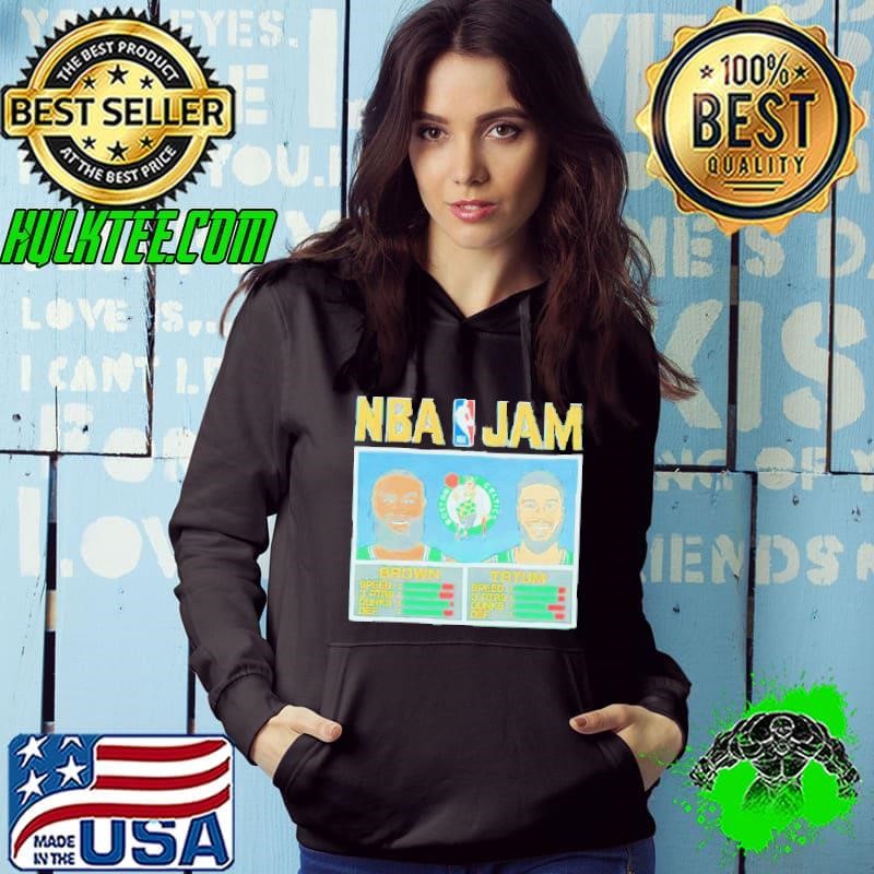 NBA Jam Jaylen Brown Jayson Tatum Boston Celtics Hoodie