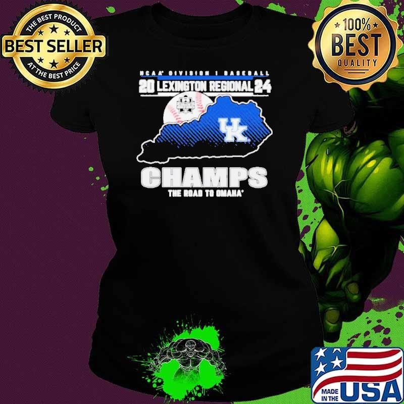 NCAA Division I Baseball Lexington Regional Champions Kentucky Wildcats The Road To Omaha Shirt