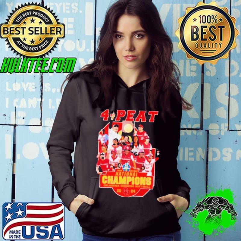 NCAA Softball 4-Peat Oklahoma Sooners National Champions Shirt