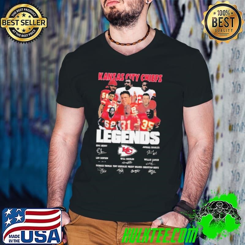 NFL Kansas City Chiefs American Football Team Legends Signatures shirt