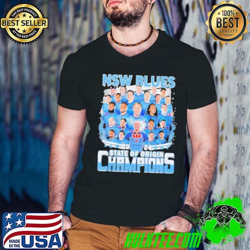 NSW Blues Team 2024 State Of Origin Champions Shirt