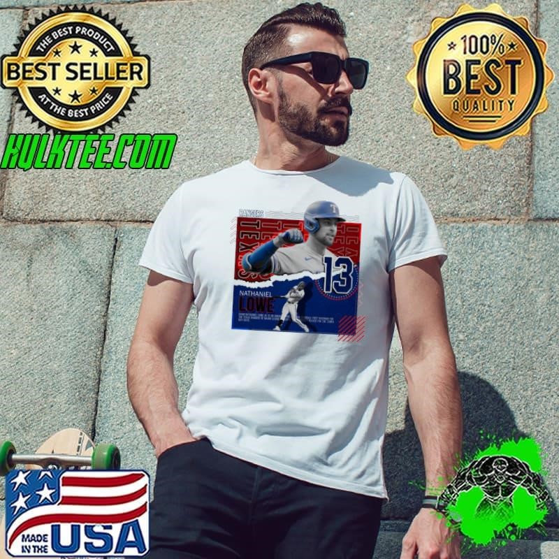 Nathaniel lowe American professional baseball first baseman MLB T-Shirt