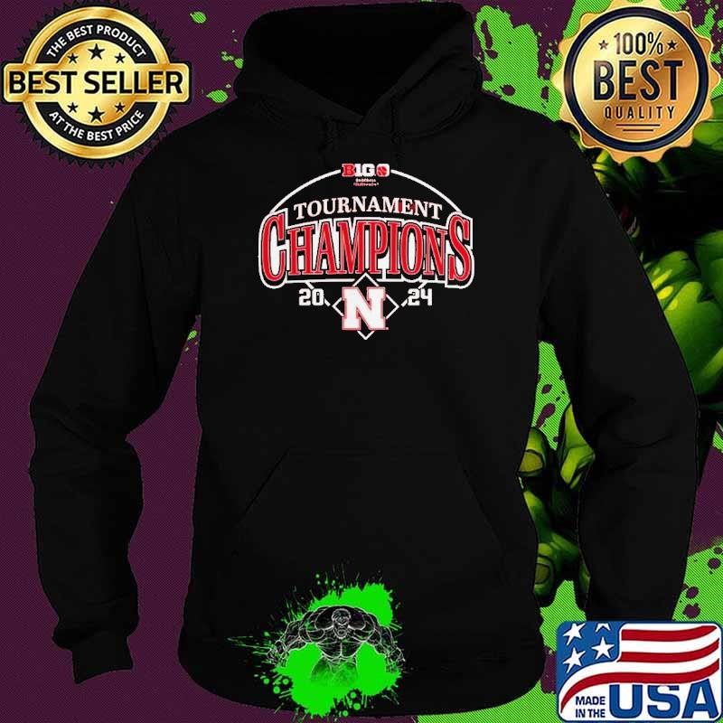 Nebraska Huskers 2024 Big Ten Baseball Conference Tournament Champions Hoodie