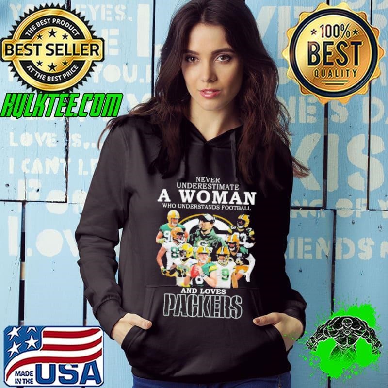 Never Underestimate A Woman Who Understands Football And Loves Packers Shirt