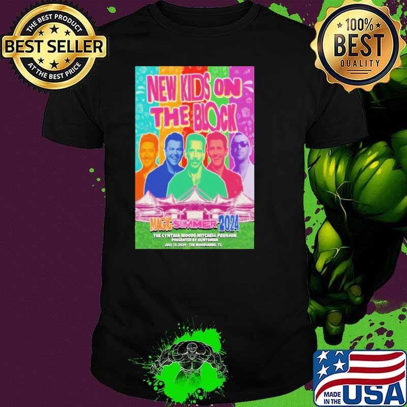 New Kids On The Block Tour In Woodlands TX On July 13 202 Poster Shirt