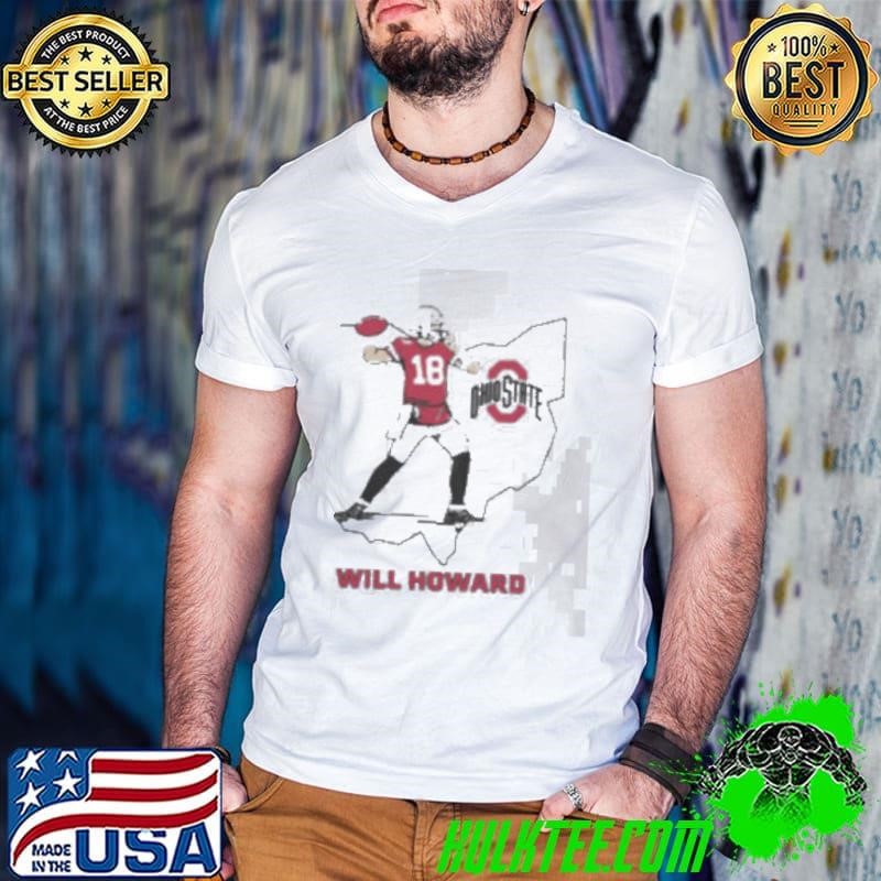 OHIO STATE FOOTBALL WILL HOWARD STATE STAR Shirt