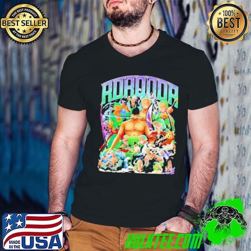 One Piece Roronoa Zoro Vintage Guys V Neck