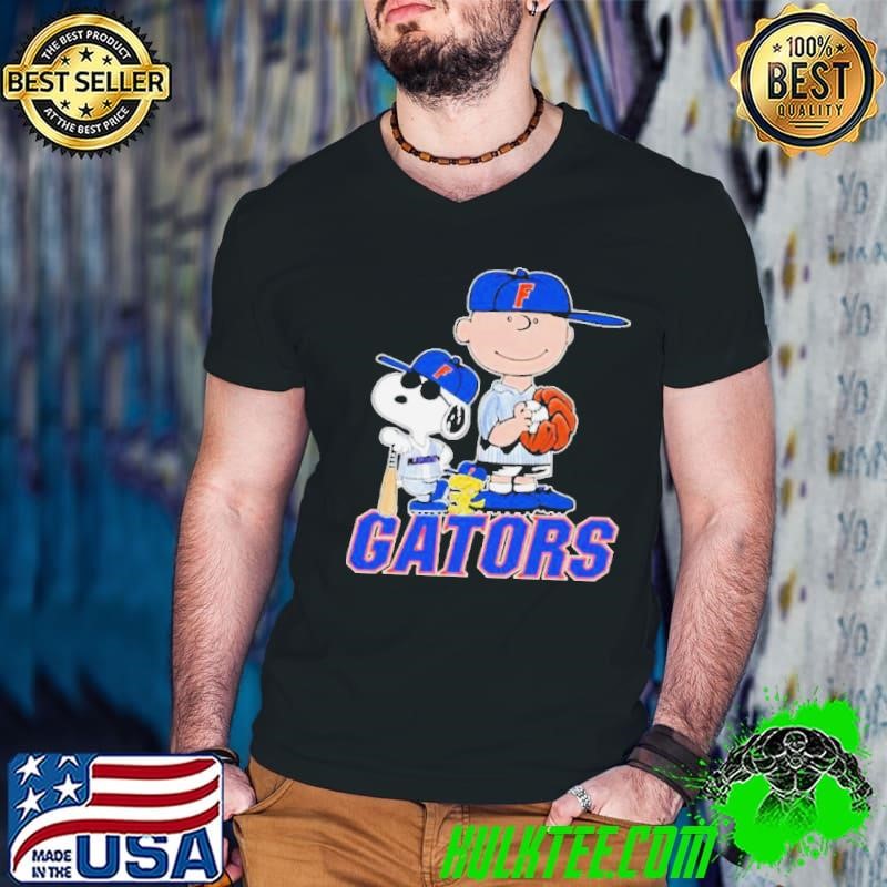 Peanuts Characters Florida Gators Baseball Shirt