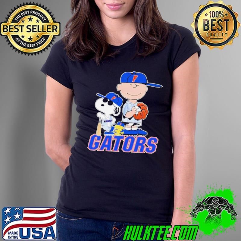 Peanuts Characters Florida Gators Baseball Ladies Tee