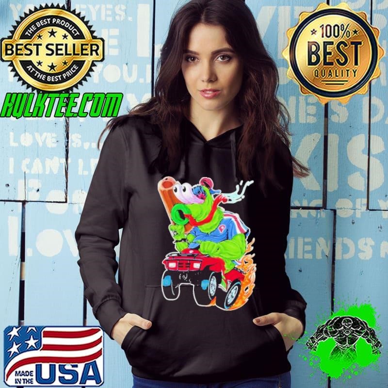 Phillie Phanatic Driving Jeep Philadelphia Phillies Hoodie