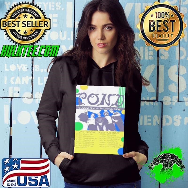 Pond Band North America Tour 2024 With Fazerdaze Poster Hoodie