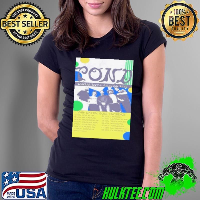 Pond Band North America Tour 2024 With Fazerdaze Poster Ladies Tee
