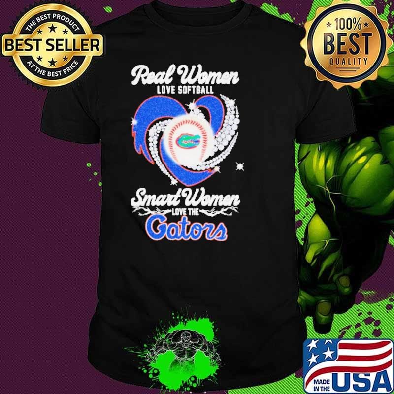 Real Women Love Baseball Smart Women Love The Florida Gators Baseball Diamonds shirt